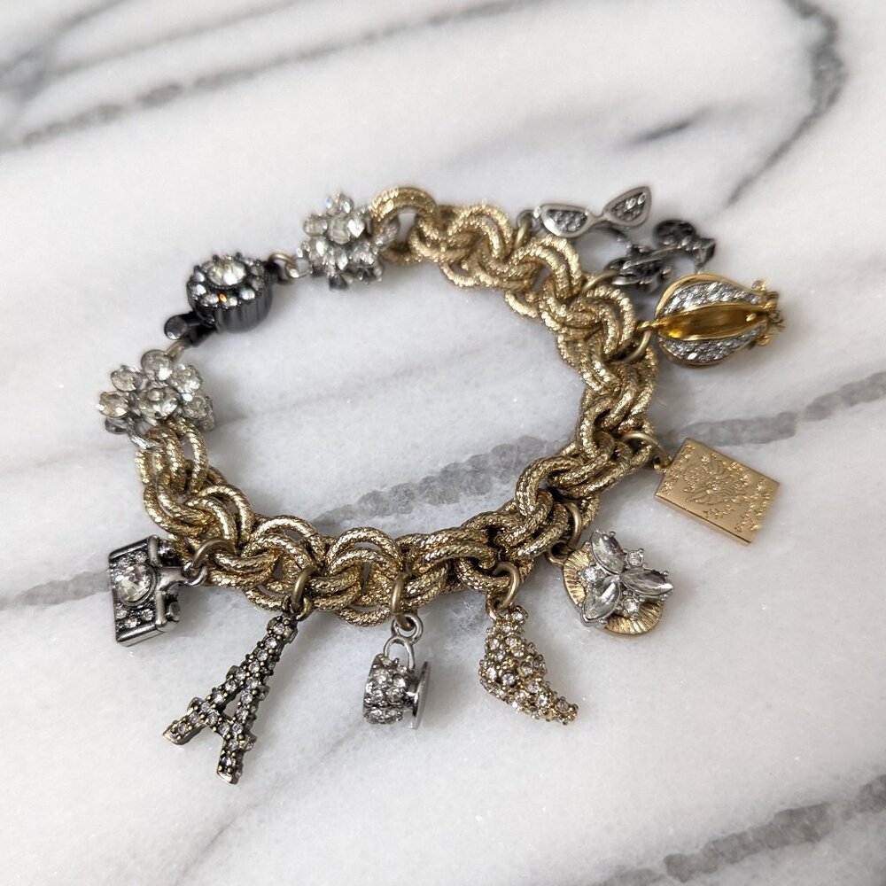 NWOT Banana Republic Charm Bracelet Gold - Picture 9 of 14